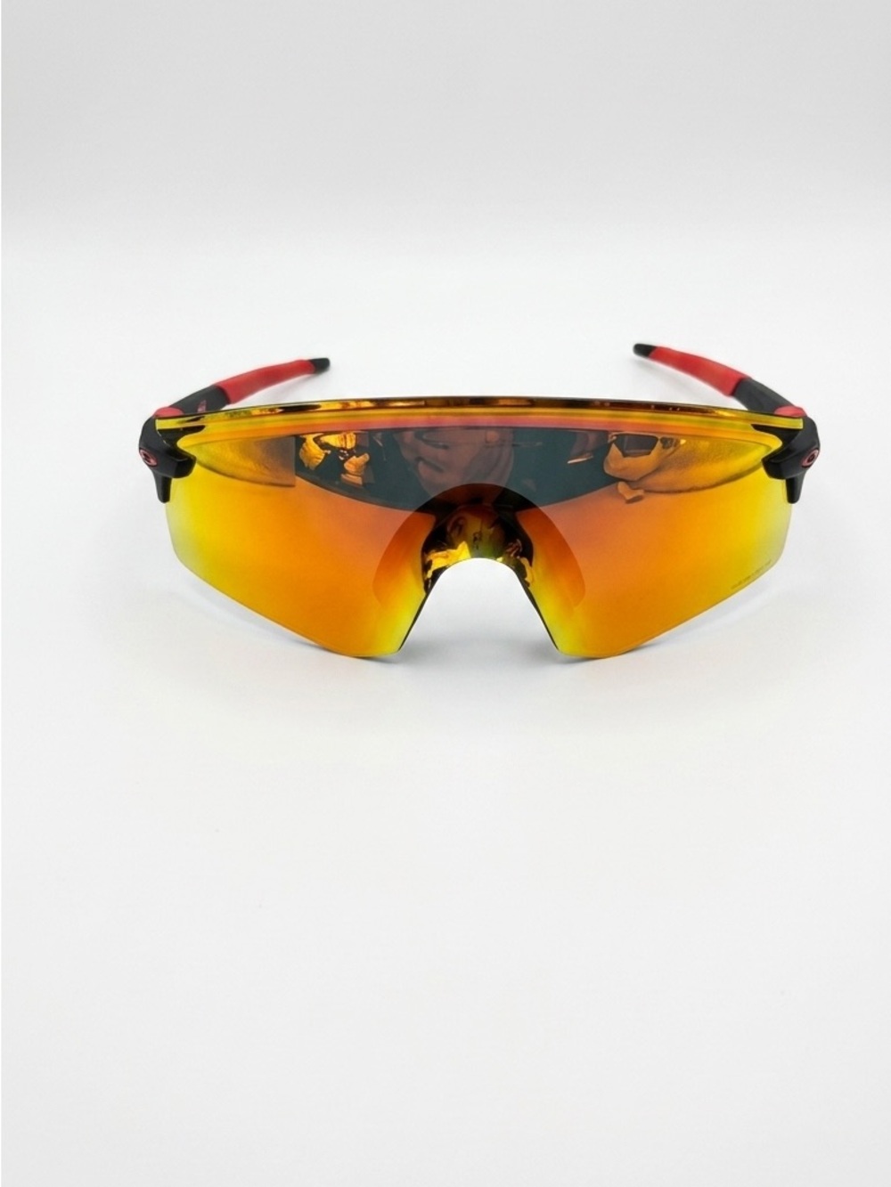 Oakley Encoder Matte Black frame paired with Prizm Road lenses OO9471-0136
